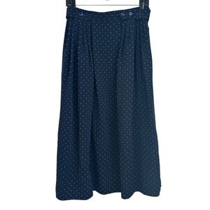 Van Laack Switzerland Polka Dot Midi Skirt Pleated High Waist Vintage, 40 (8-10)
